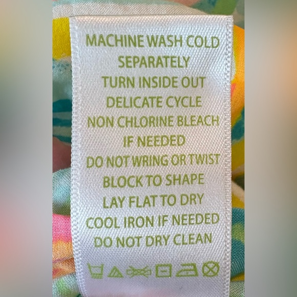 Lilly Pulitzer Amisa Sea Salt Sun Tunic Blouse Size XXS sku11 - Picture 7 of 9